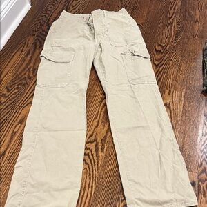 Women's Beige Cargo Pants - Classic Utility Style